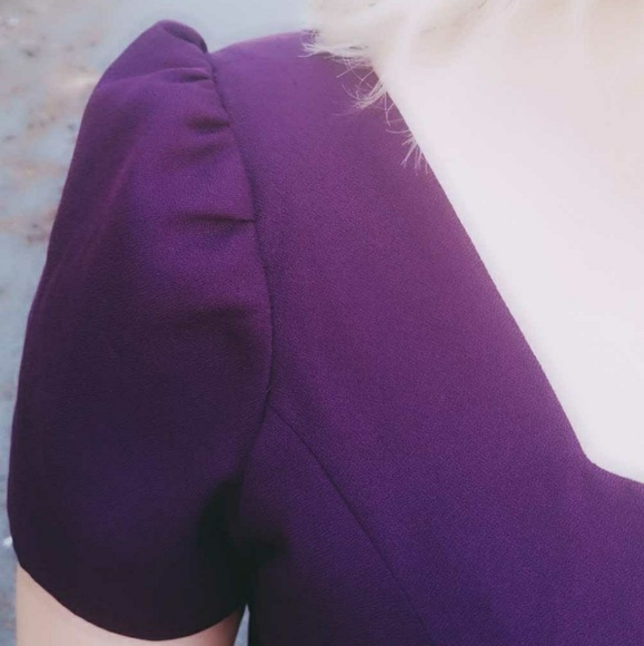 Plum evening dress - Picture 3 of 5